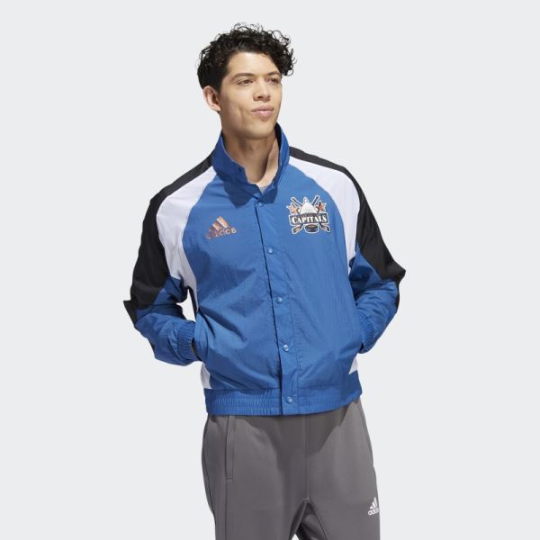 Adidas Capitals Reverse Retro Jacket Blue