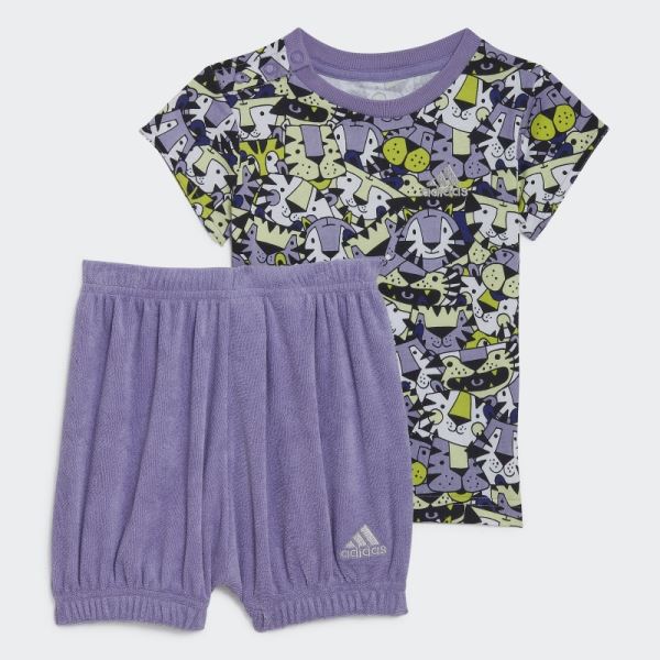 Yellow Fashion Adidas x Marimekko Graphic Summer Set