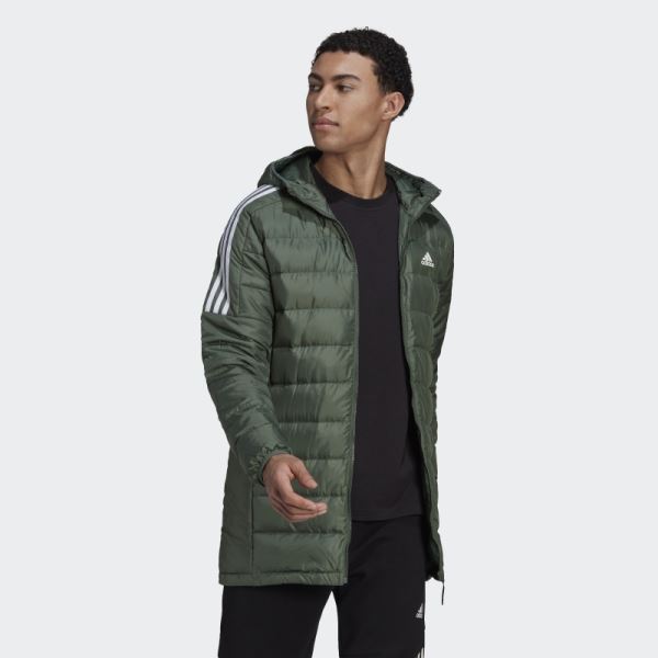 Green Oxide Essentials Down Parka Adidas