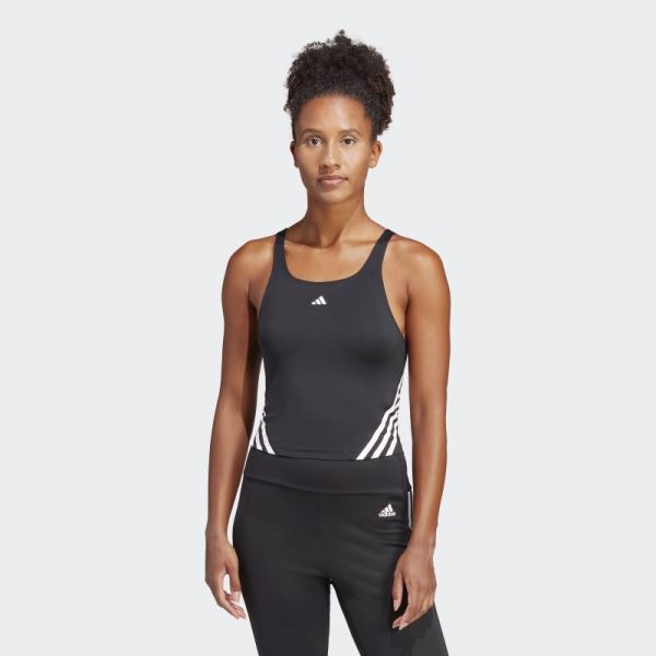 Adidas Train Icons 3-Stripes Tank Top Black