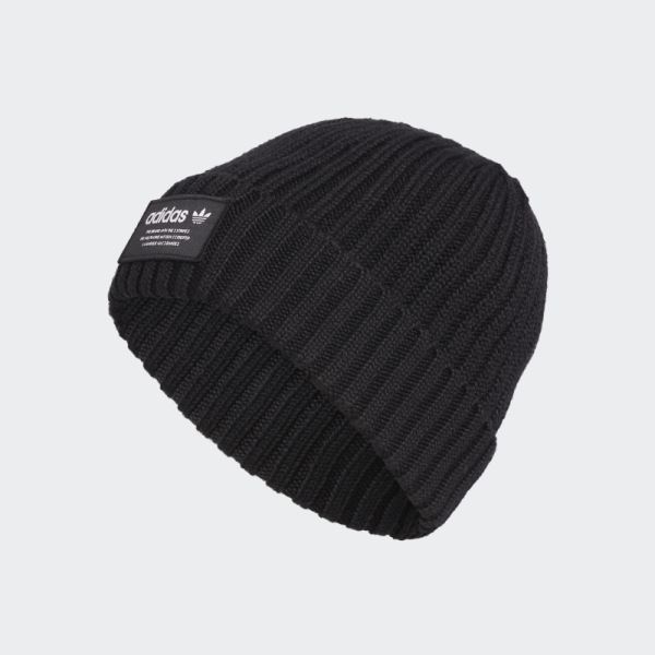 Rib Cuff Beanie Black Adidas