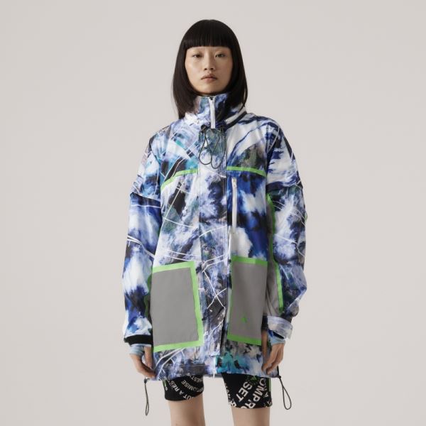 Adidas by Stella McCartney TrueNature Packable Jacket Printed Hot White