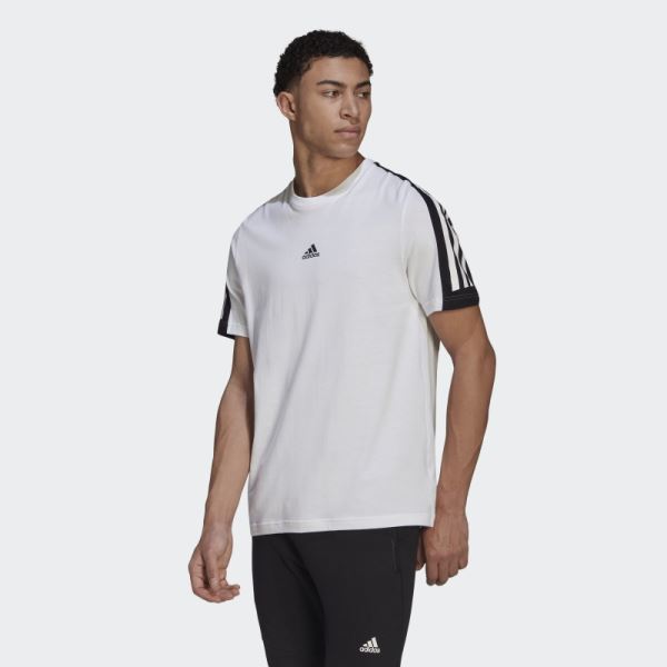 Adidas White Future Icons 3-Stripes Tee Fashion