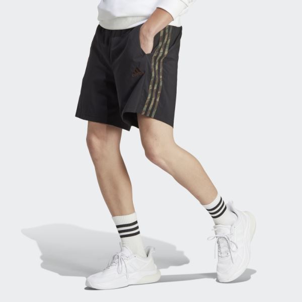 Adidas Black AEROREADY Essentials Chelsea 3-Stripes Shorts