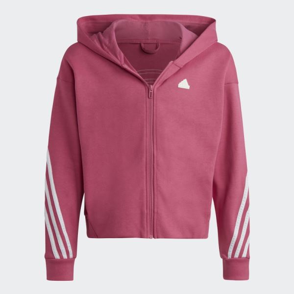 Future Icons 3-Stripes Full-Zip Hoodie Adidas Fuchsia