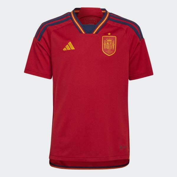 Red Adidas Spain 22 Home Jersey