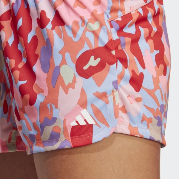 Pacer AEROREADY Train Essentials Minimal Branding Floral Print Shorts Adidas Coral