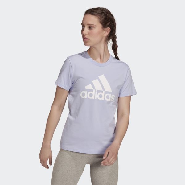 Adidas Violet Tone Essentials Logo Tee