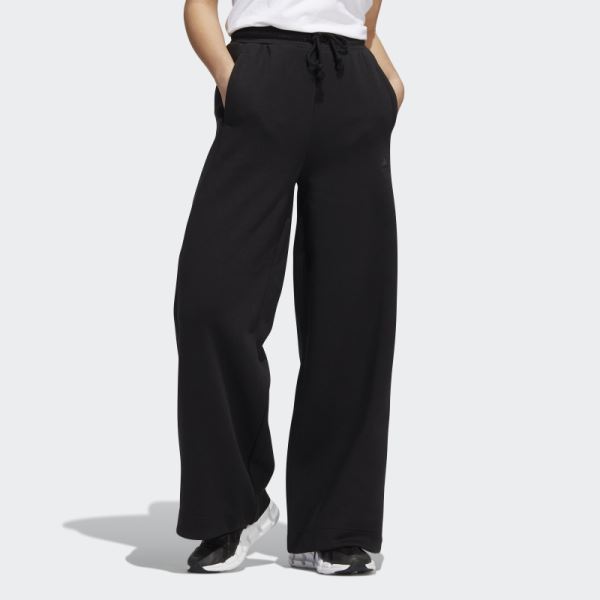 ALL SZN Fleece Wide Pants Black Adidas