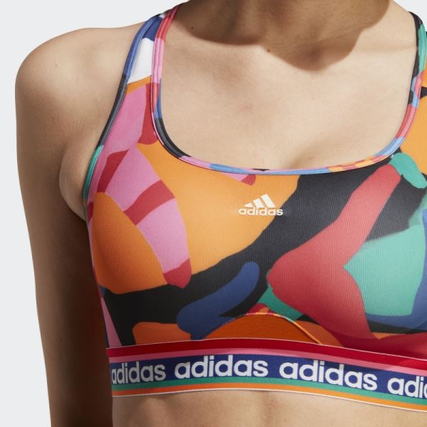 Adidas x FARM Rio Medium-Support Bra Fashion Bold Green