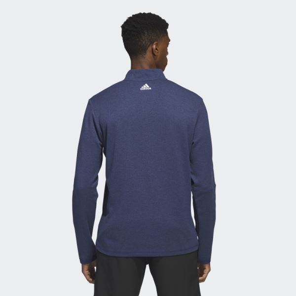 3-Stripes Quarter-Zip Pullover Navy Adidas