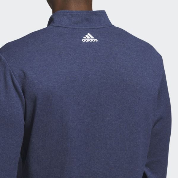 3-Stripes Quarter-Zip Pullover Navy Adidas