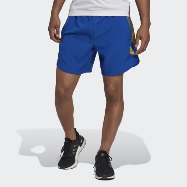 Royal Blue Designed for Movement AEROREADY HIIT Graphic Training Shorts Adidas