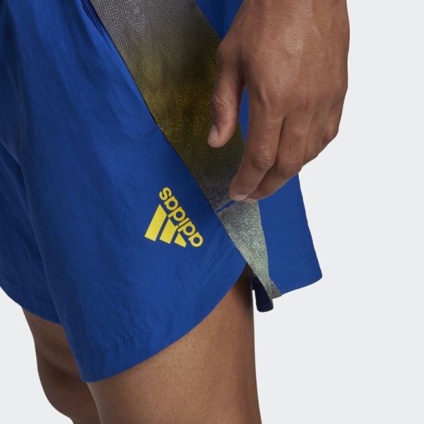 Royal Blue Designed for Movement AEROREADY HIIT Graphic Training Shorts Adidas