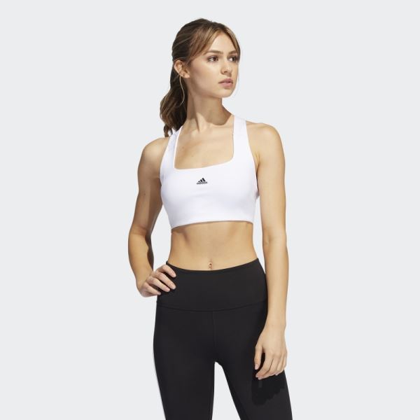 White Powerimpact Training Medium-Support Bra Adidas