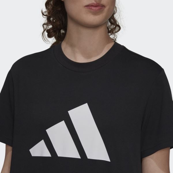 Adidas Sportswear Future Icons Logo Graphic Tee Fashion Black