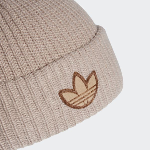 Taupe Adicolor Contempo Short Beanie Adidas