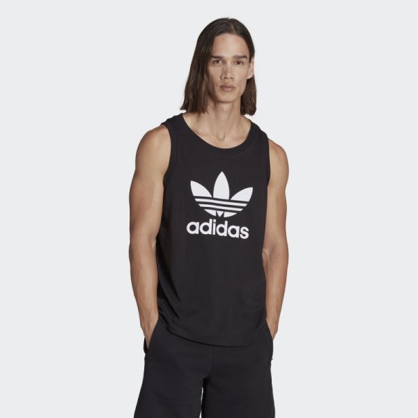 Adidas Black Adicolor Classics Trefoil Tank Top