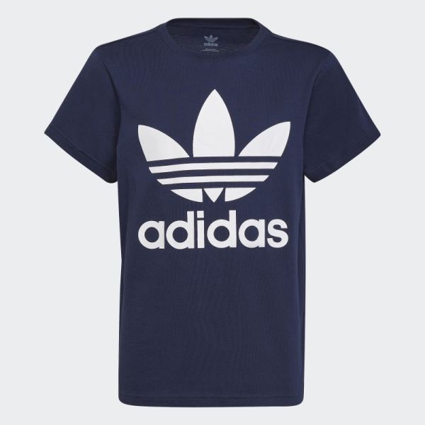 Night Indigo Adidas Trefoil Tee