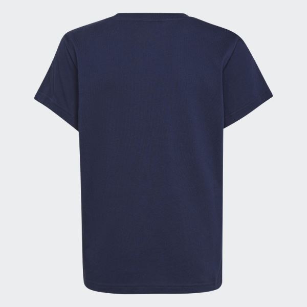 Night Indigo Adidas Trefoil Tee