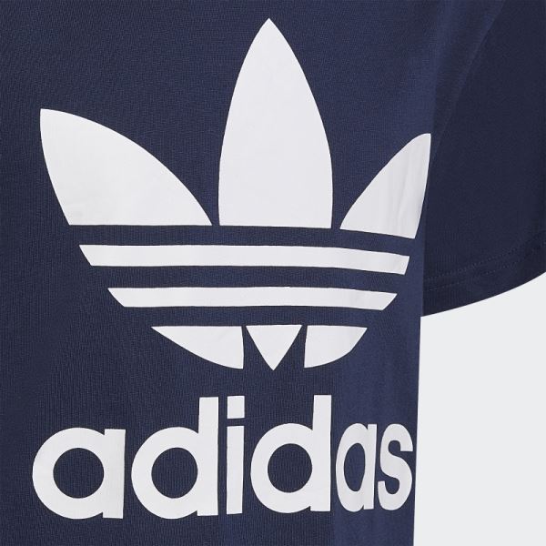 Night Indigo Adidas Trefoil Tee