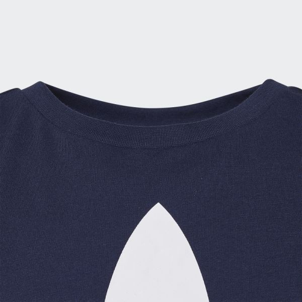 Night Indigo Adidas Trefoil Tee