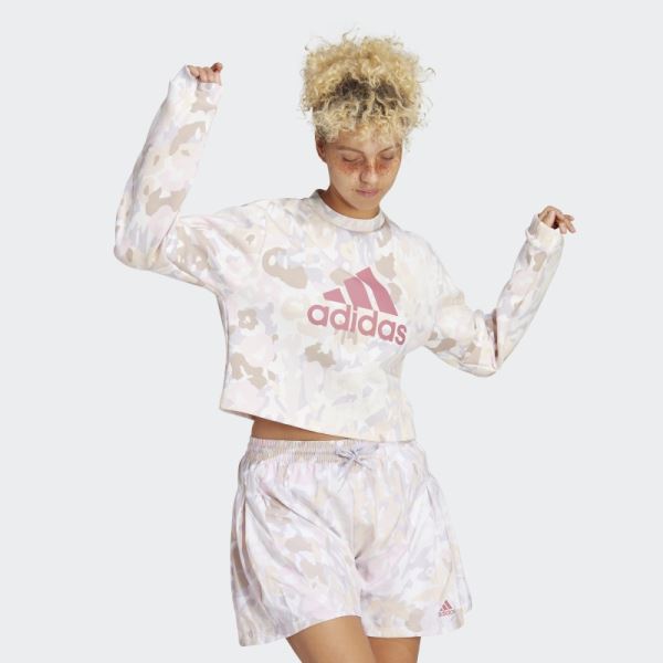 Adidas Graphic Sweatshirt White