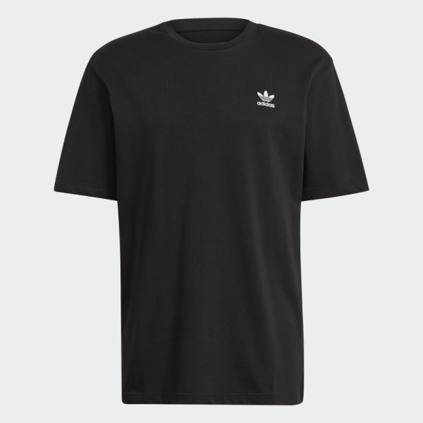 Adicolor Classics Back and Front Trefoil Boxy Tee Black Adidas