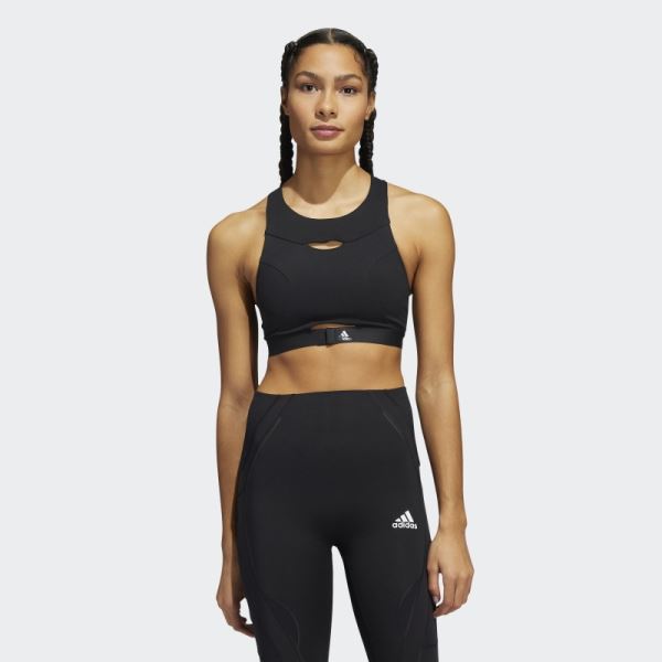 Powerimpact Luxe Training Medium-Support Bra Black Adidas