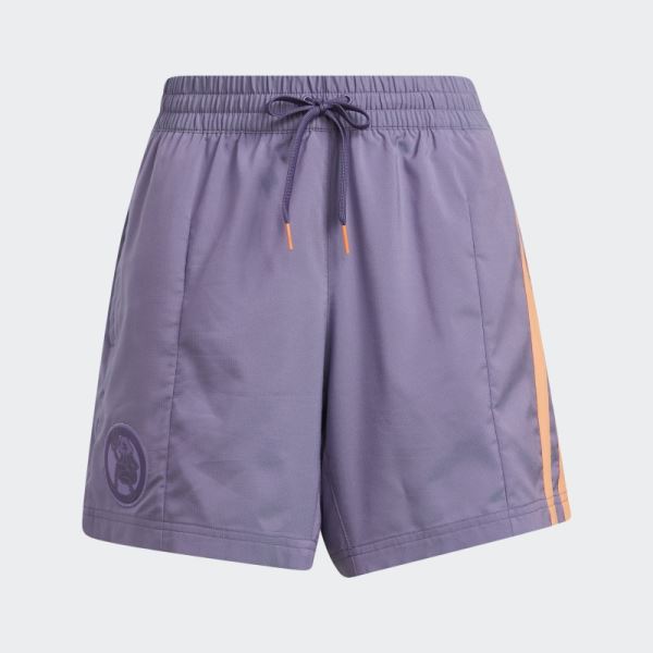 Tech Purple Adidas Hoop York City Pinned Shorts