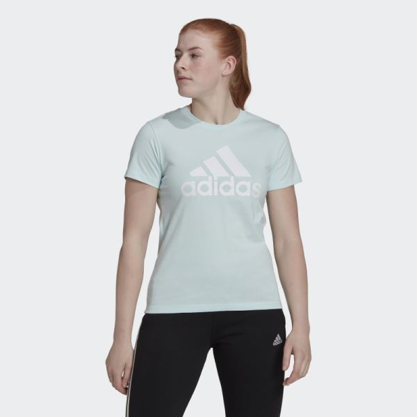 Adidas Essentials Logo Tee White Stylish