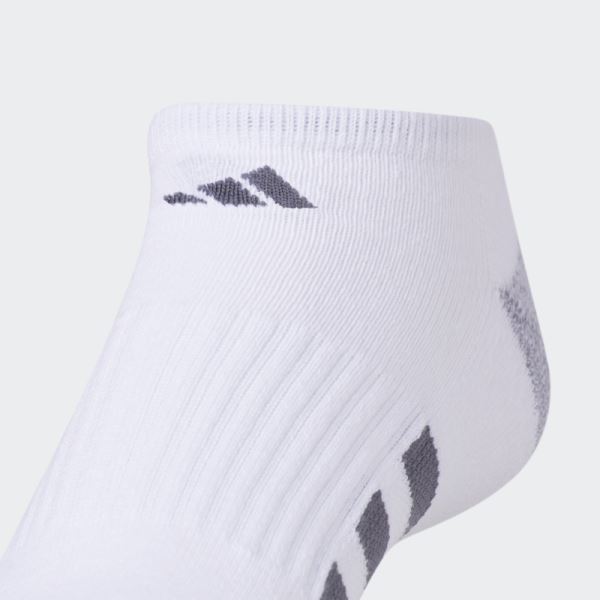 White Cushioned No-Show Socks 3 Pairs Adidas