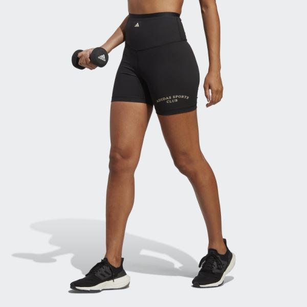 Black Adidas Sports Club Short High-Waist Leggings