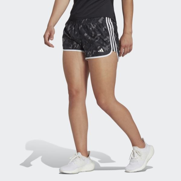 Marathon 20 Camo Running Shorts Carbon Adidas