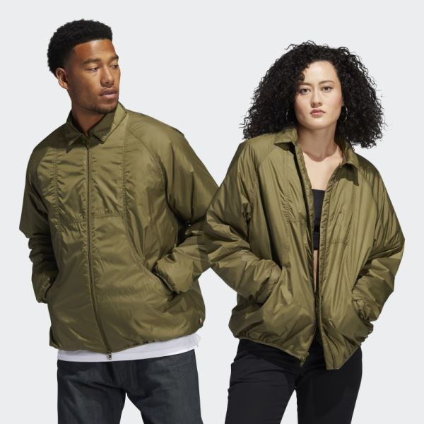 Insulated Coach Jacket (Gender Neutral) Olive Adidas