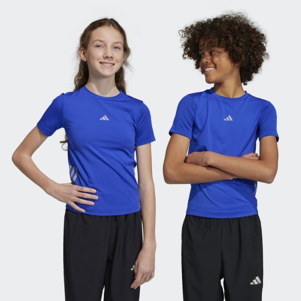 Adidas AEROREADY 3-Stripes T-Shirt Blue