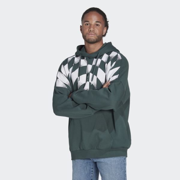 Mineral Green Adidas Rekive Graphic Hoodie Hot