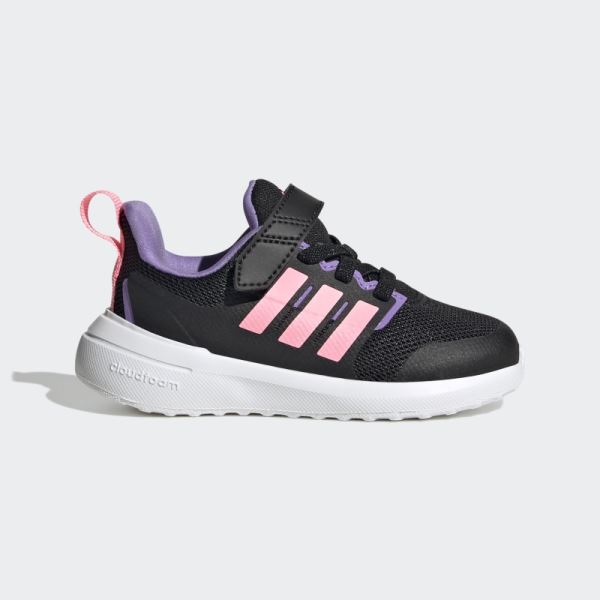 Violet Adidas FortaRun 2.0 Cloudfoam Elastic Lace Top Strap Shoes