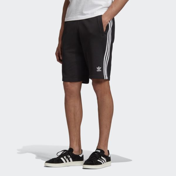 3-Stripes Sweat Shorts Black Adidas