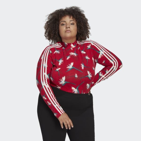 Red Thebe Magugu Bodysuit (Plus Size) Adidas