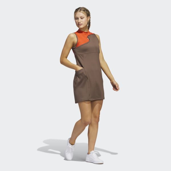 Earth Adidas Ultimate365 Tour Colorblocked Golf Dress