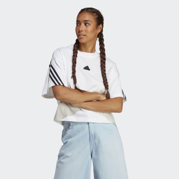 Future Icons 3-Stripes Tee Adidas White