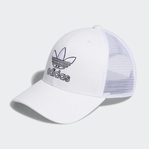 Structured Trucker Hat Adidas White