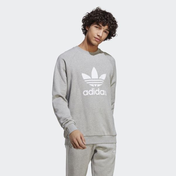 Adicolor Classics Trefoil Crewneck Sweatshirt Adidas Medium Grey