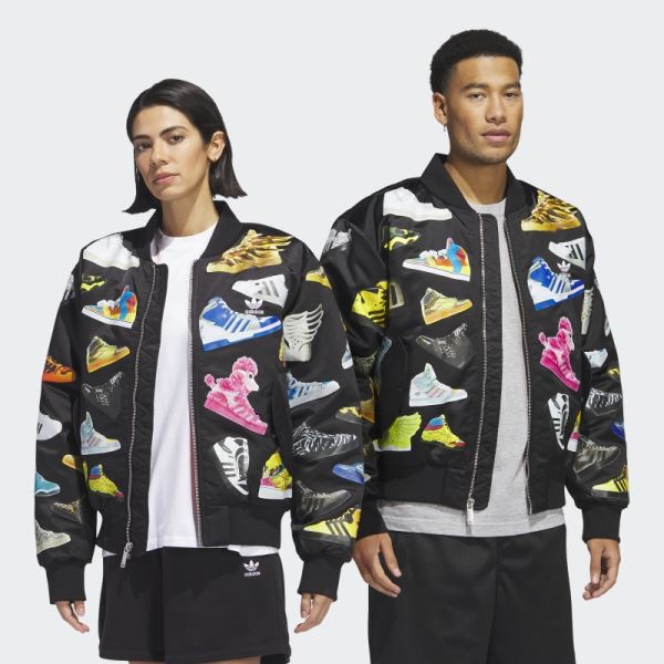 Black Adidas Jeremy Scott Archive Bomber Jacket