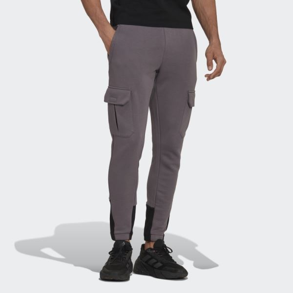 Adidas Trace Grey Future Icons Fleece Cargo Pants