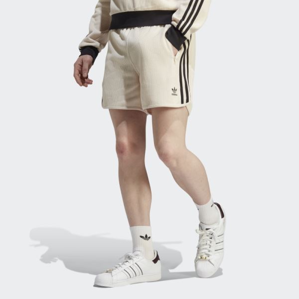 White Adicolor Classics Waffle Shorts Adidas