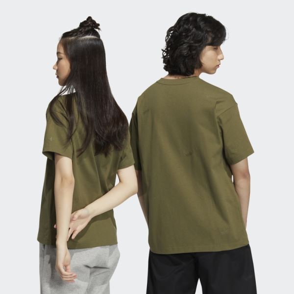 Adidas Outdoor Scatter Tee Olive