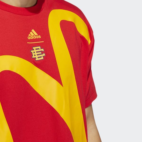 Red Adidas Eric Emanuel McDonald's Graphic Tee (Gender Neutral)