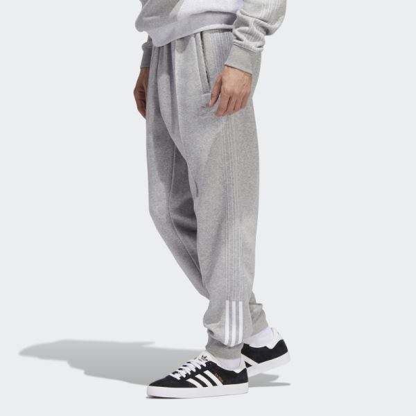 Adidas Fleece SST Joggers Medium Grey